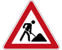 Verkehrszeichen Bauarbeiten