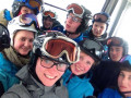 gruppe skiausflug