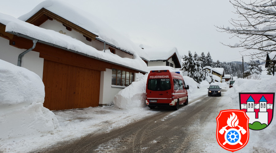 Sachrang Chiemgau Daecher Schneelast Unterstuetzung 1