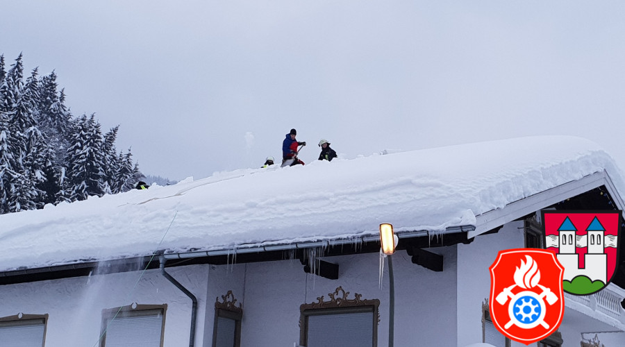Sachrang Chiemgau Daecher Schneelast Unterstuetzung 7